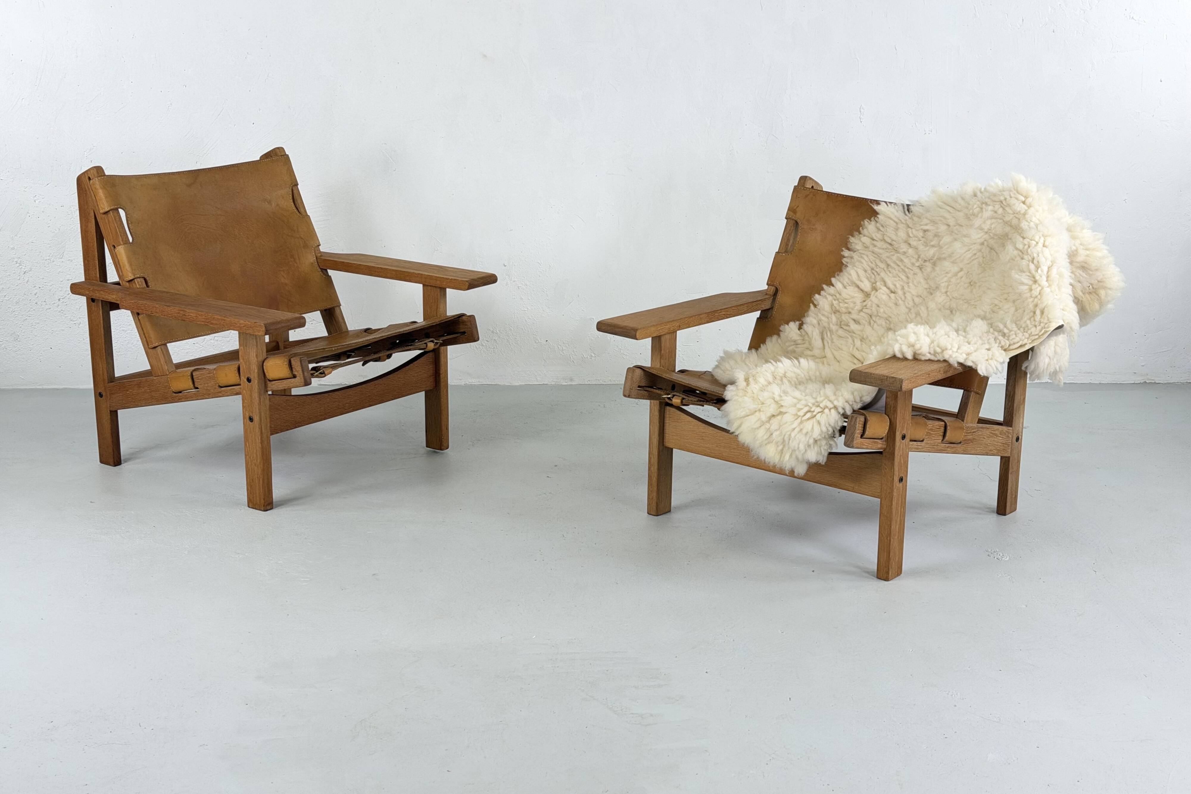 Armchairs model 168 "Jadtstol" by Kurt Østervig for KP Mobler - 1960s