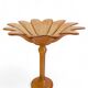 Art Nouveau Glass Compote Vase, Palm Tree Design, French, Early 20th-C