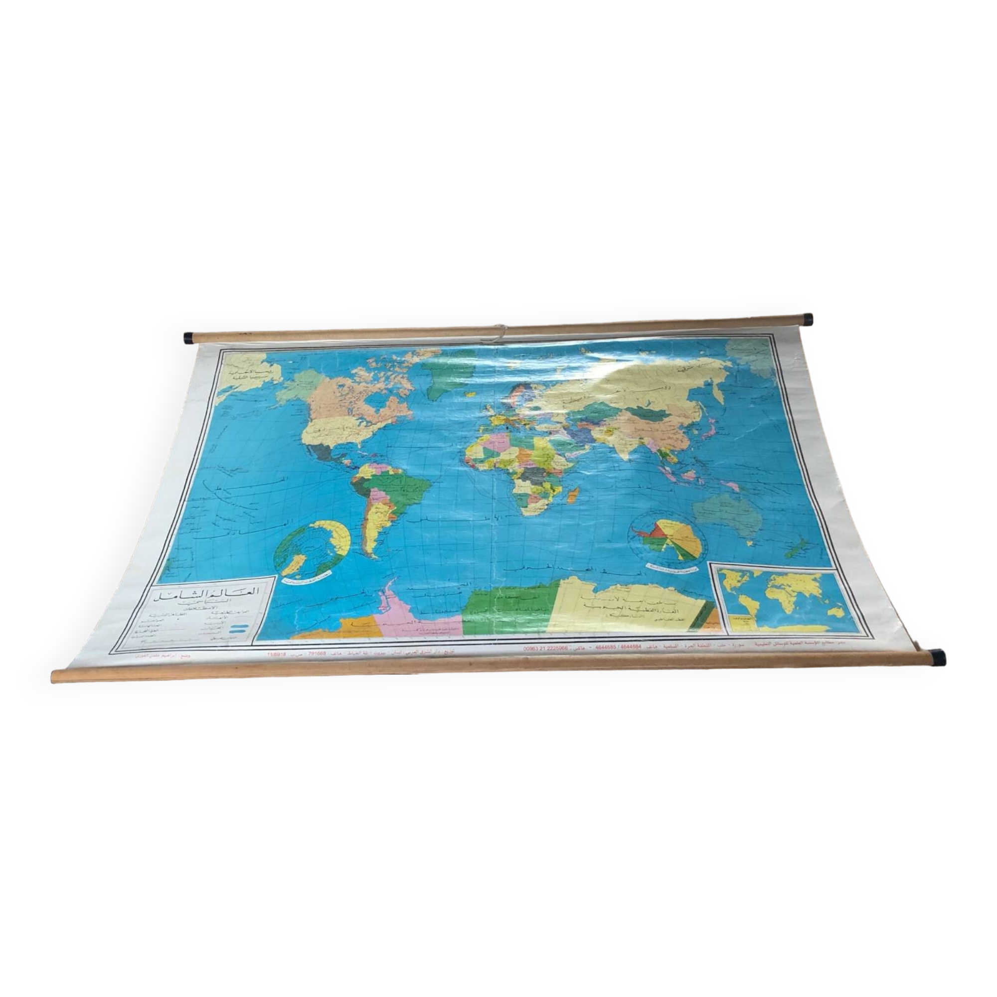 Carte monde de tunisie