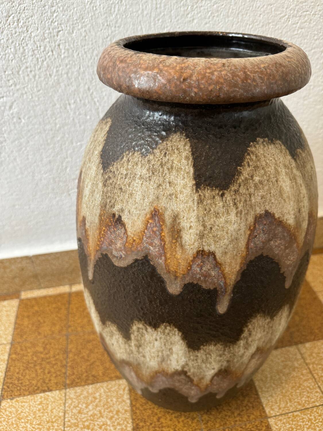 Large West Germany ceramic vase from the 60s