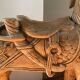 Cheval indien en bois