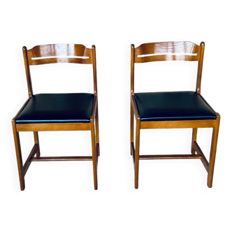 Pair of Scandinavian chairs, vintage circa 1970's