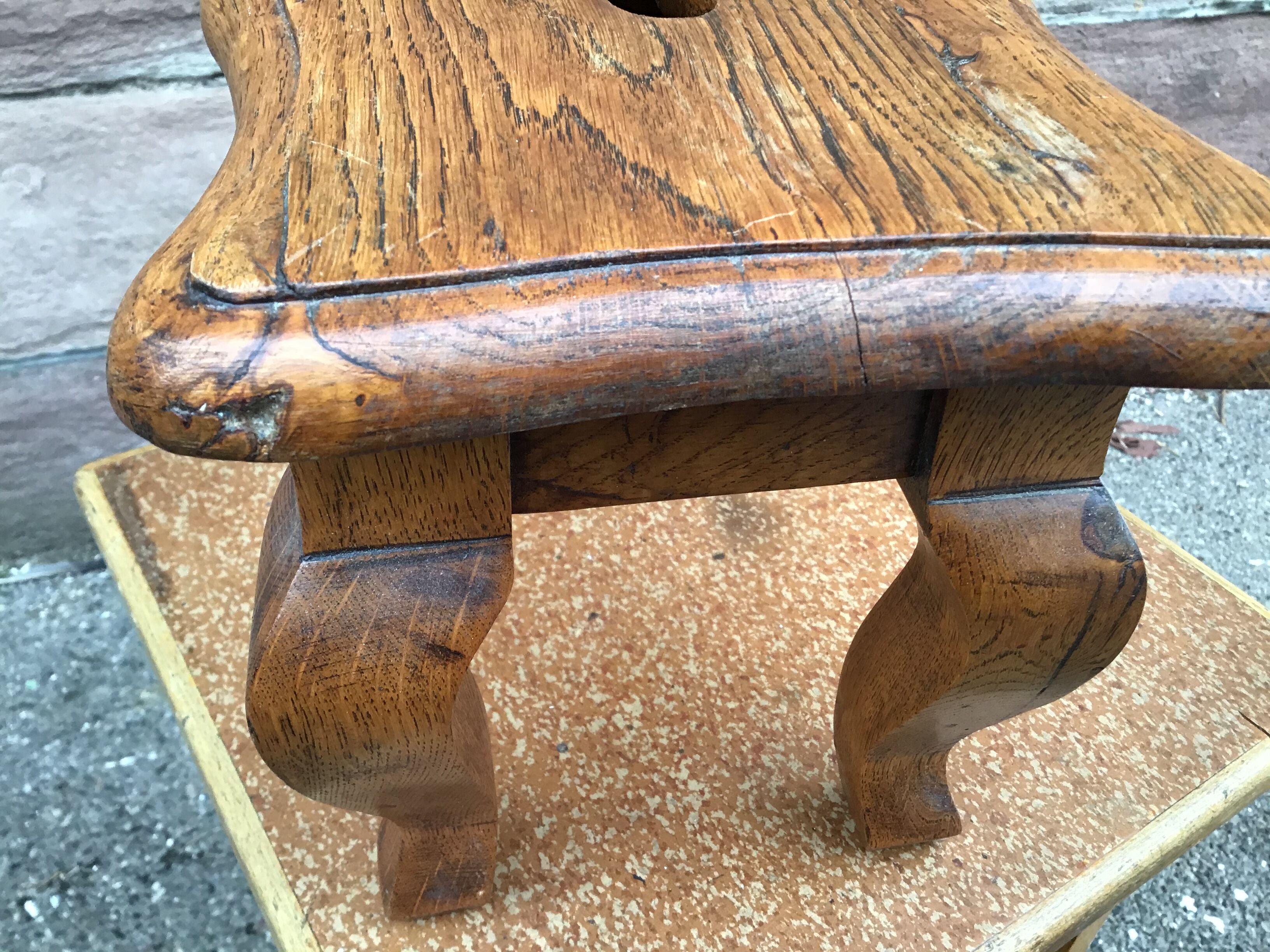 Tabouret Louis XV chêne
