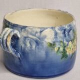 Small enamelled earthenware planter signed Jérôme Massier 19th century 10.5 cm