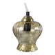 Lampe baladeuse tulipe ancienne en verre doré
