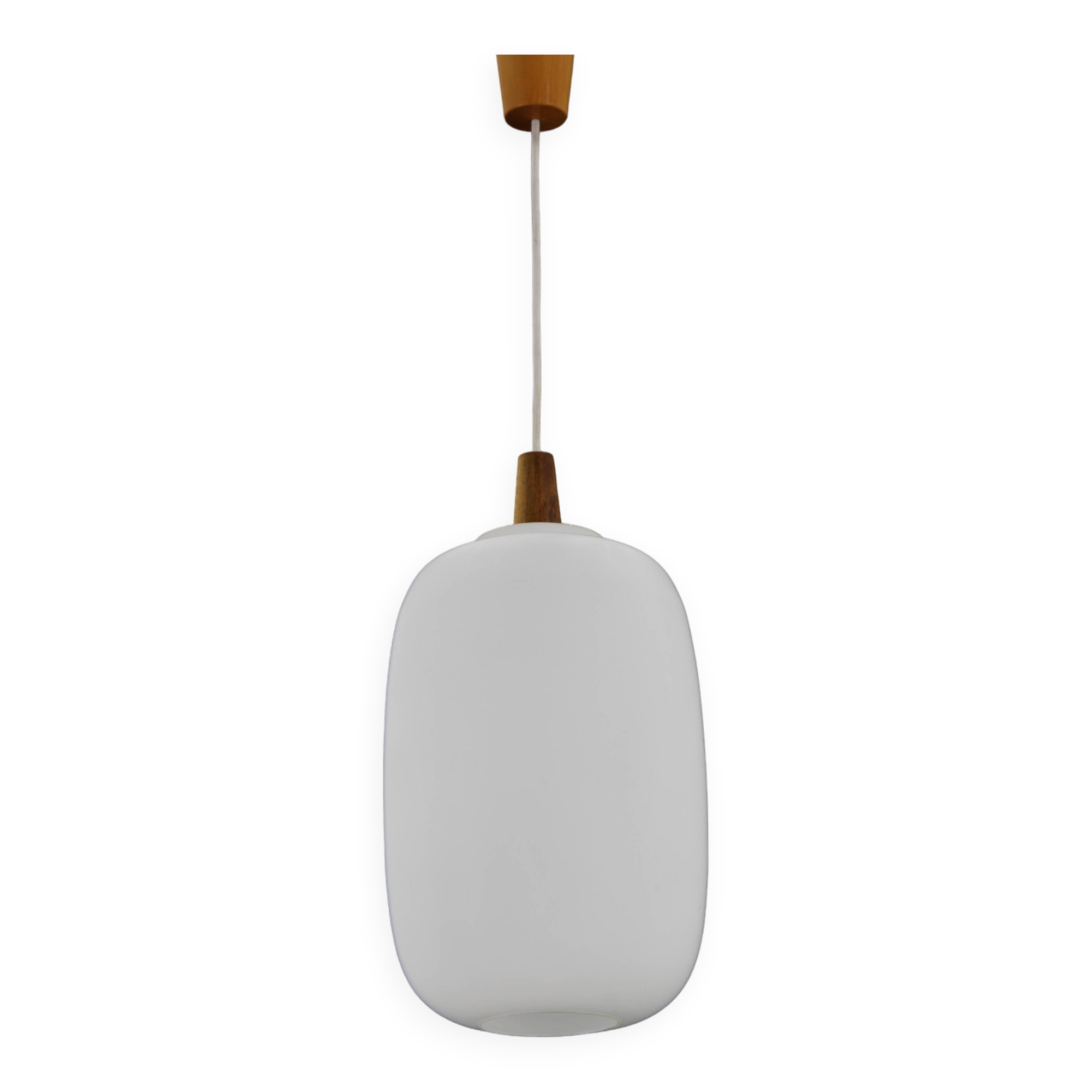 1970s uluv glass pendant, czechoslovakia