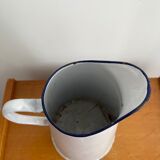 Antique enamelled broc vase