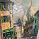 Tableau signé rue parisienne