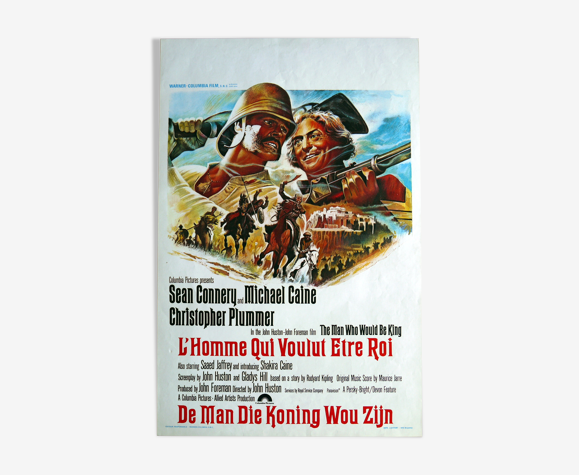 Affiche cinéma originale "L'homme qui voulut être roi" Sean Connery