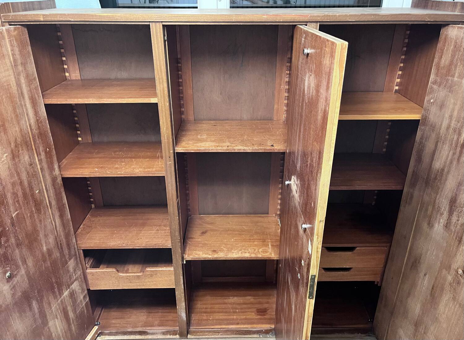 1960s wooden wardrobe