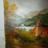 Oil painting on canvas landscape