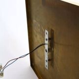 Pair of 80s sconces, white spiral decoration.