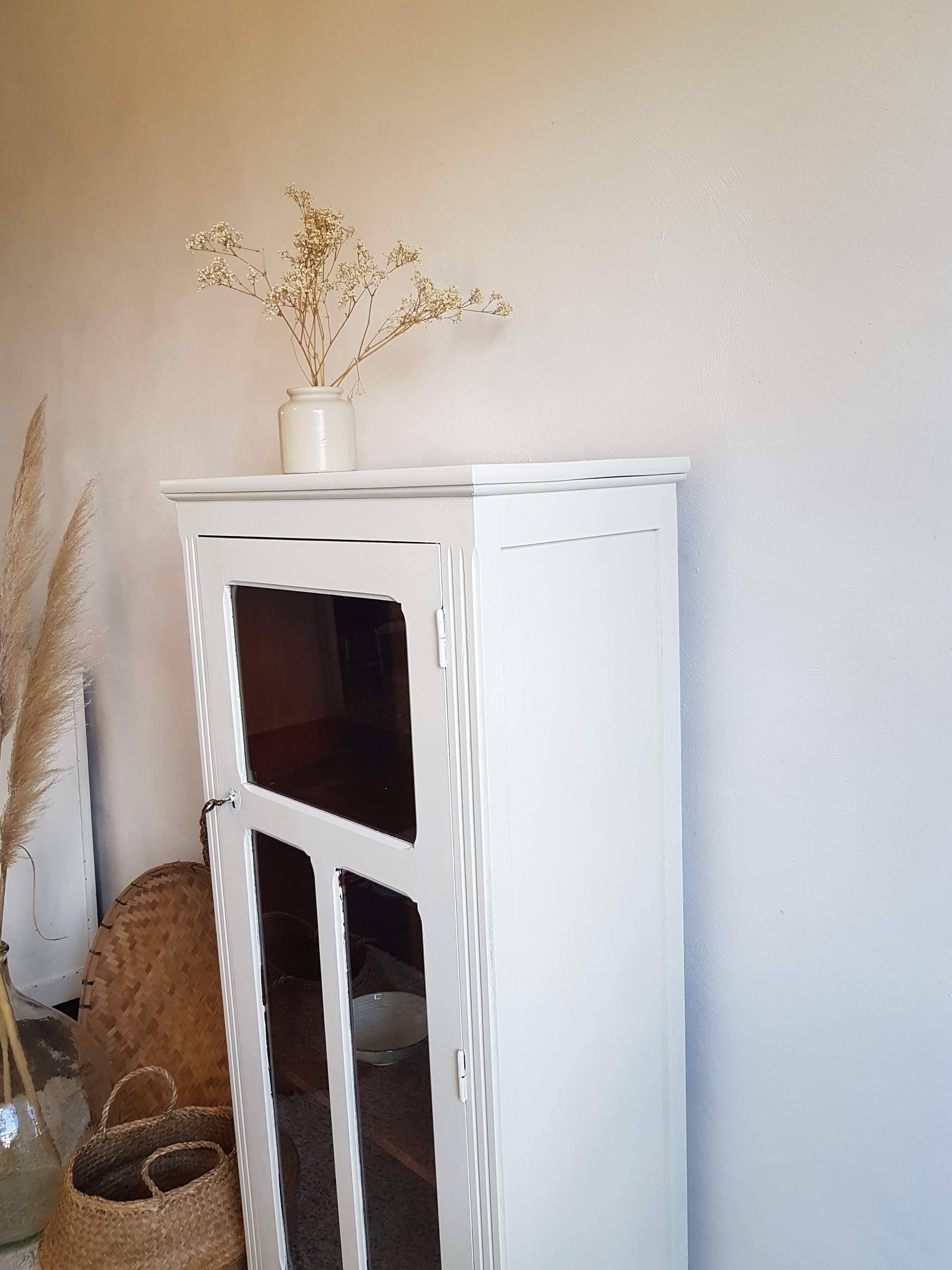 Old white parisian wardrobe