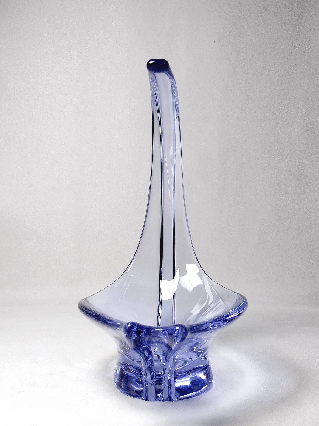 Purple crystal empty pocket cup free form 50s-60s
