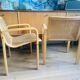 Chaises Olivo Pietro 70' cannage et bois