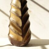 Handmade wooden African vase.