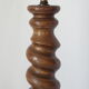 Vintage twisted turned wooden lamp base