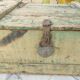 Old wooden chest - industrial decor....
