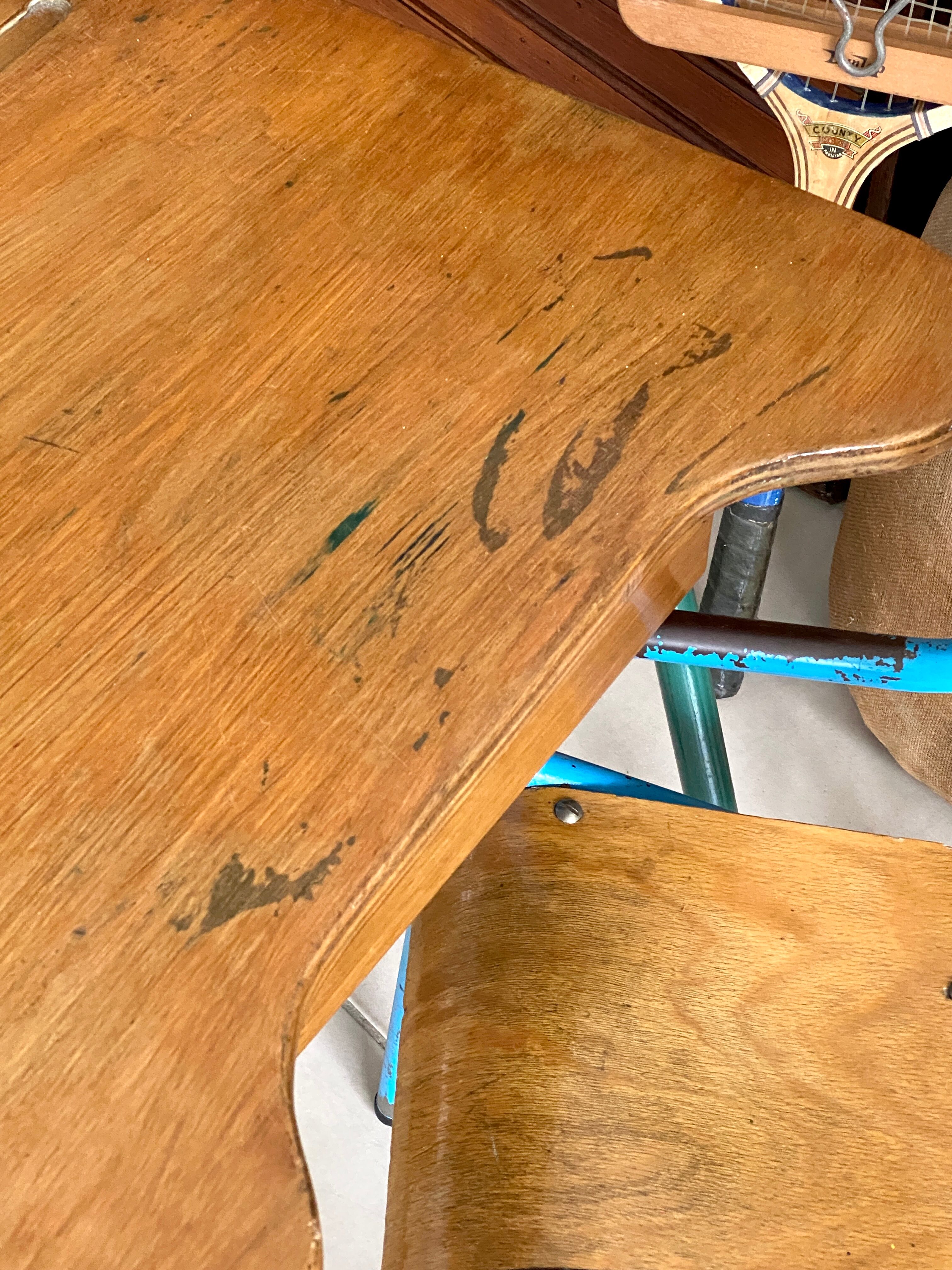 Desk and school chair set