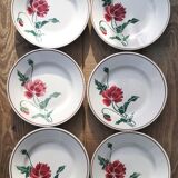 Set of 6 dessert plates "Luxeuil" Hbcm