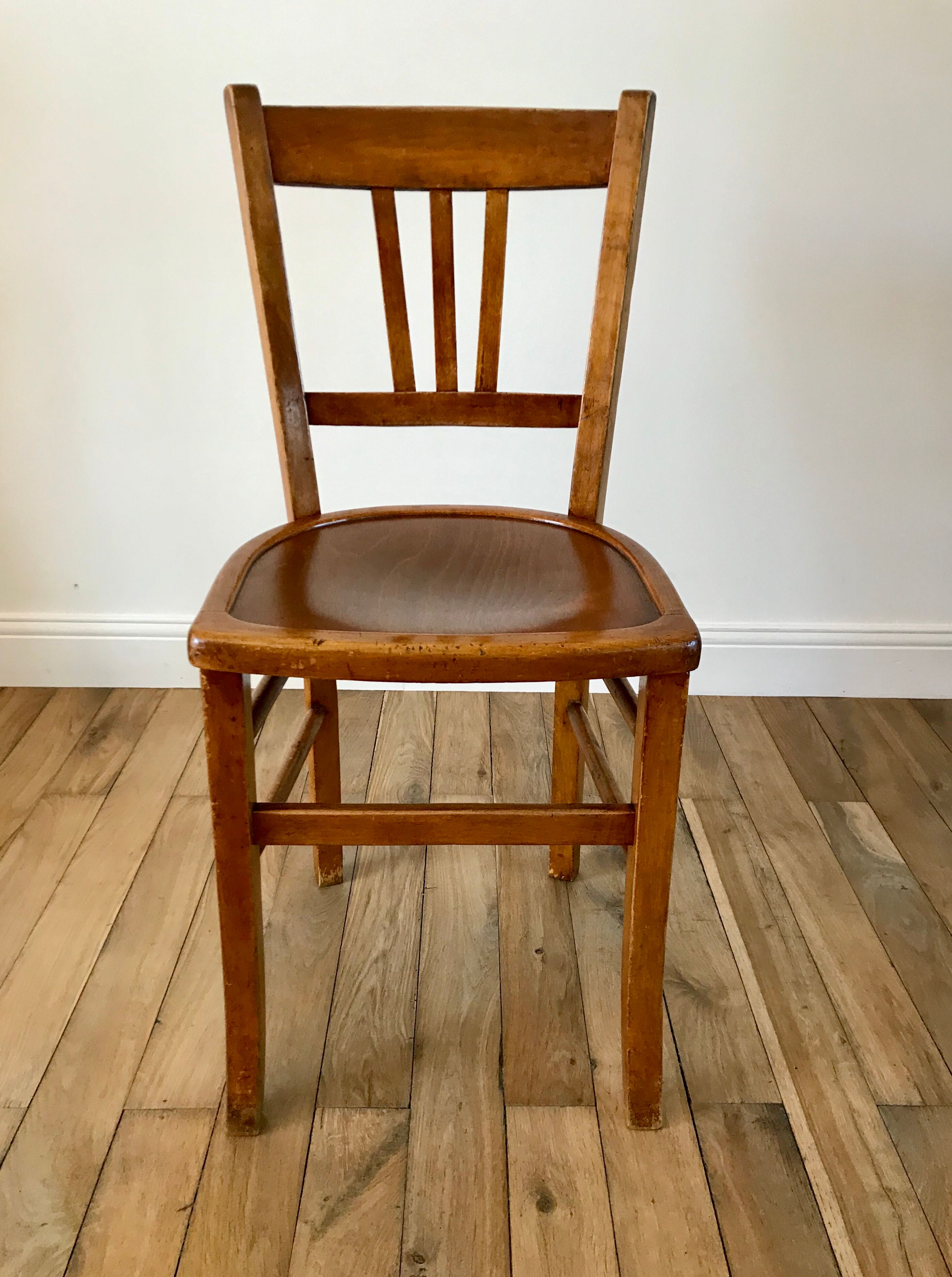 Trio de chaises bistrot Luterma années 50