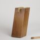 Brutalist round tripod coffee table in solid wood (Oak) Circa 1960