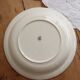 Vintage Lunéville K&G ivory earthenware shallow dish - Blue floral decoration