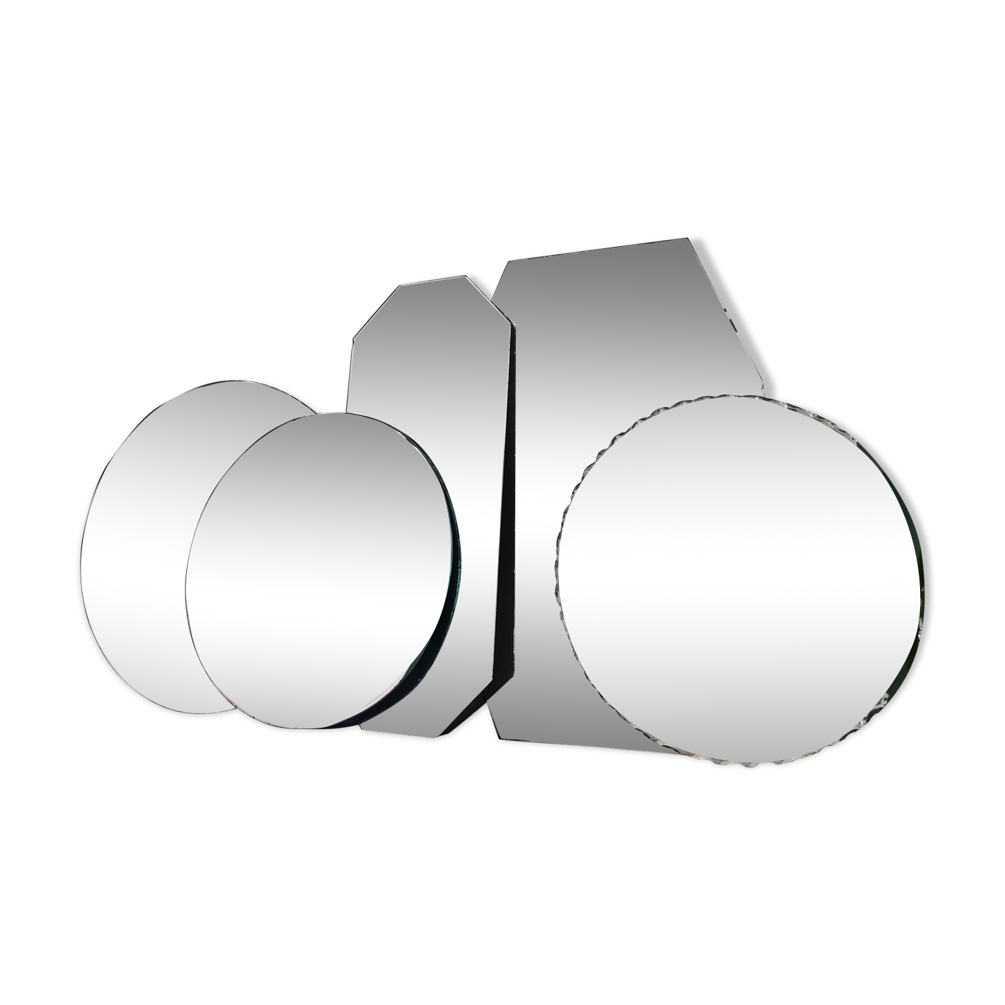 Set of old mirrors