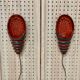 PAIR OF CERAMIC WALL LIGHTS SCANDINAVIAN DESIGN 1960.