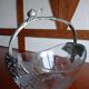 Coupe verre et métal argenté