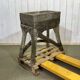 1950s faux wood cement planter, old water mill