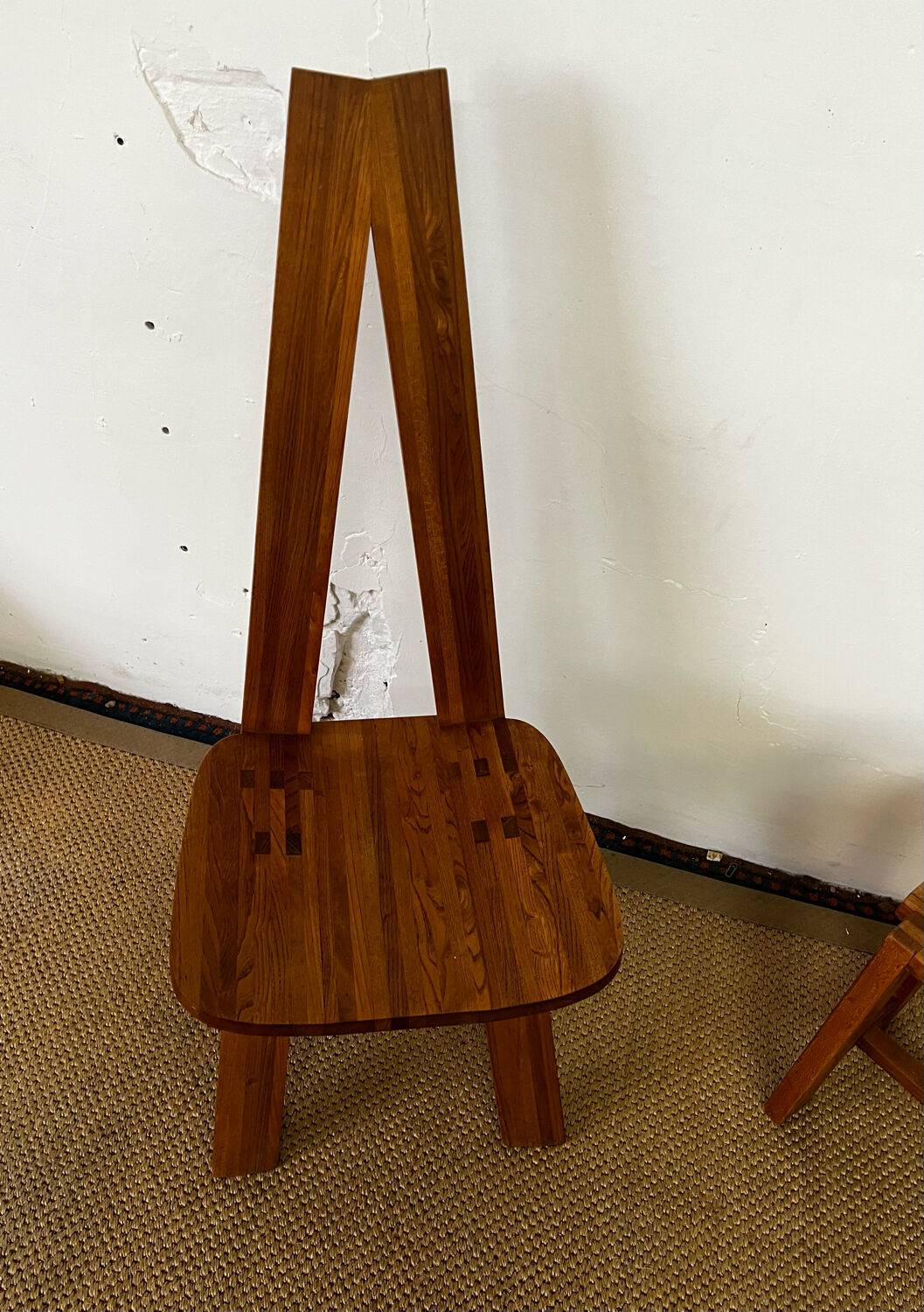Chair and bench in solid wood