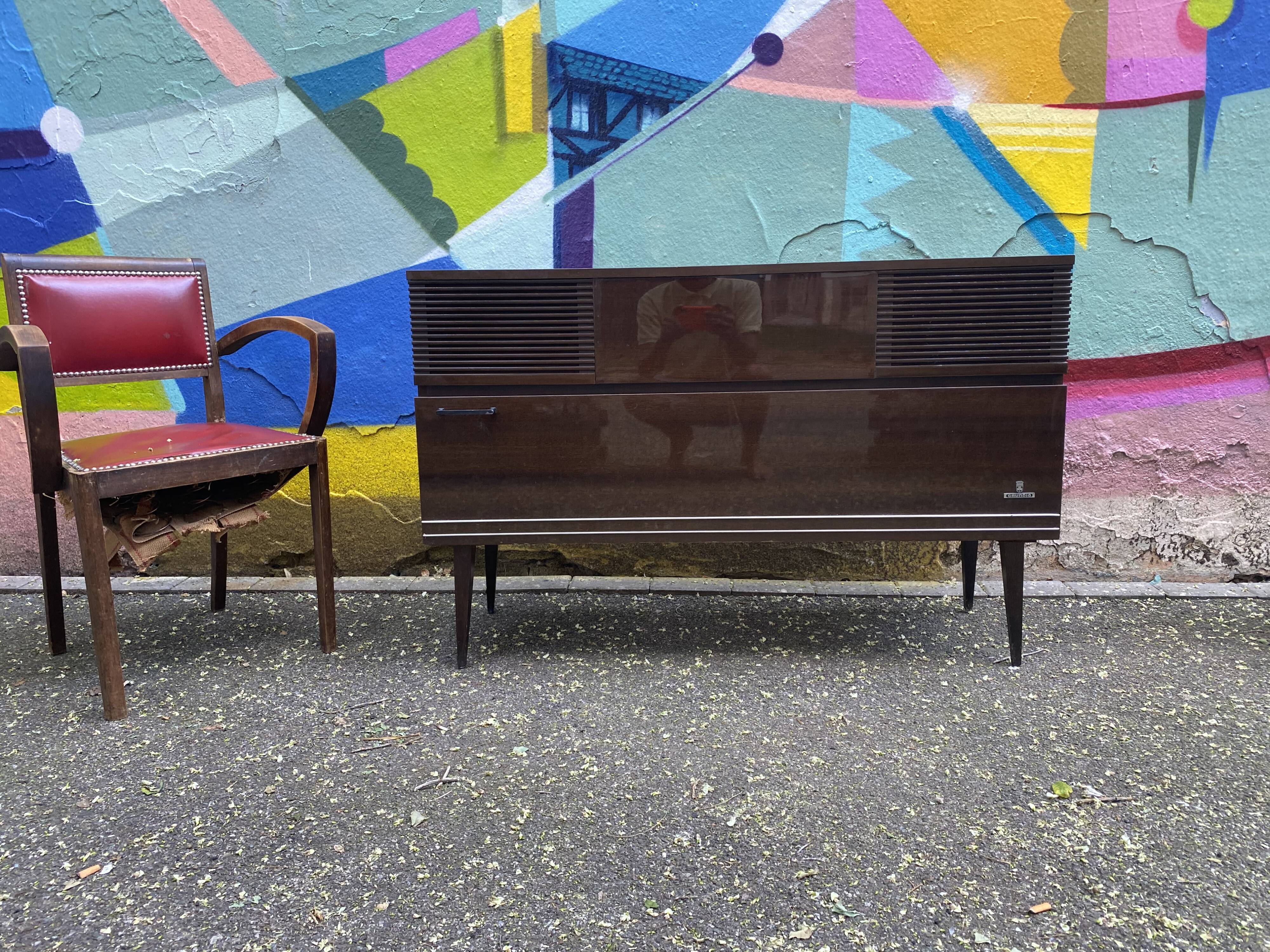 Enfilade Grundig hifi années 70