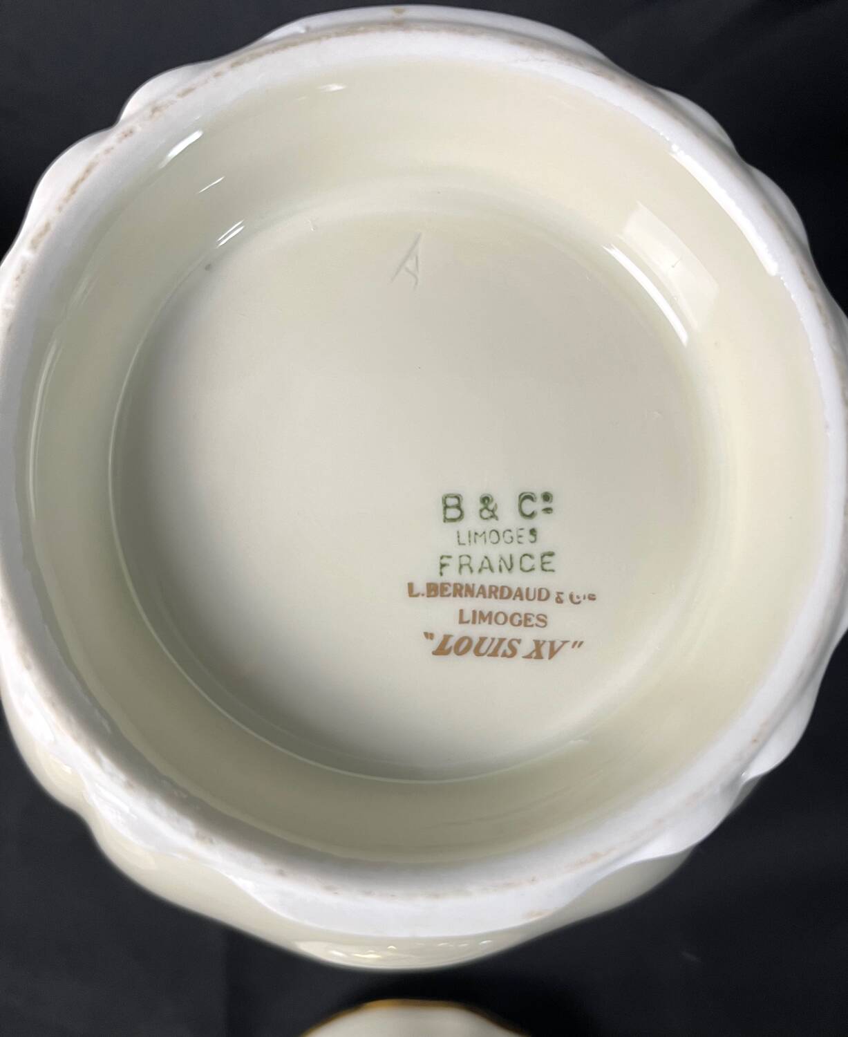 Bernardaud - coffee pot and sugar bowl in Limoges porcelain