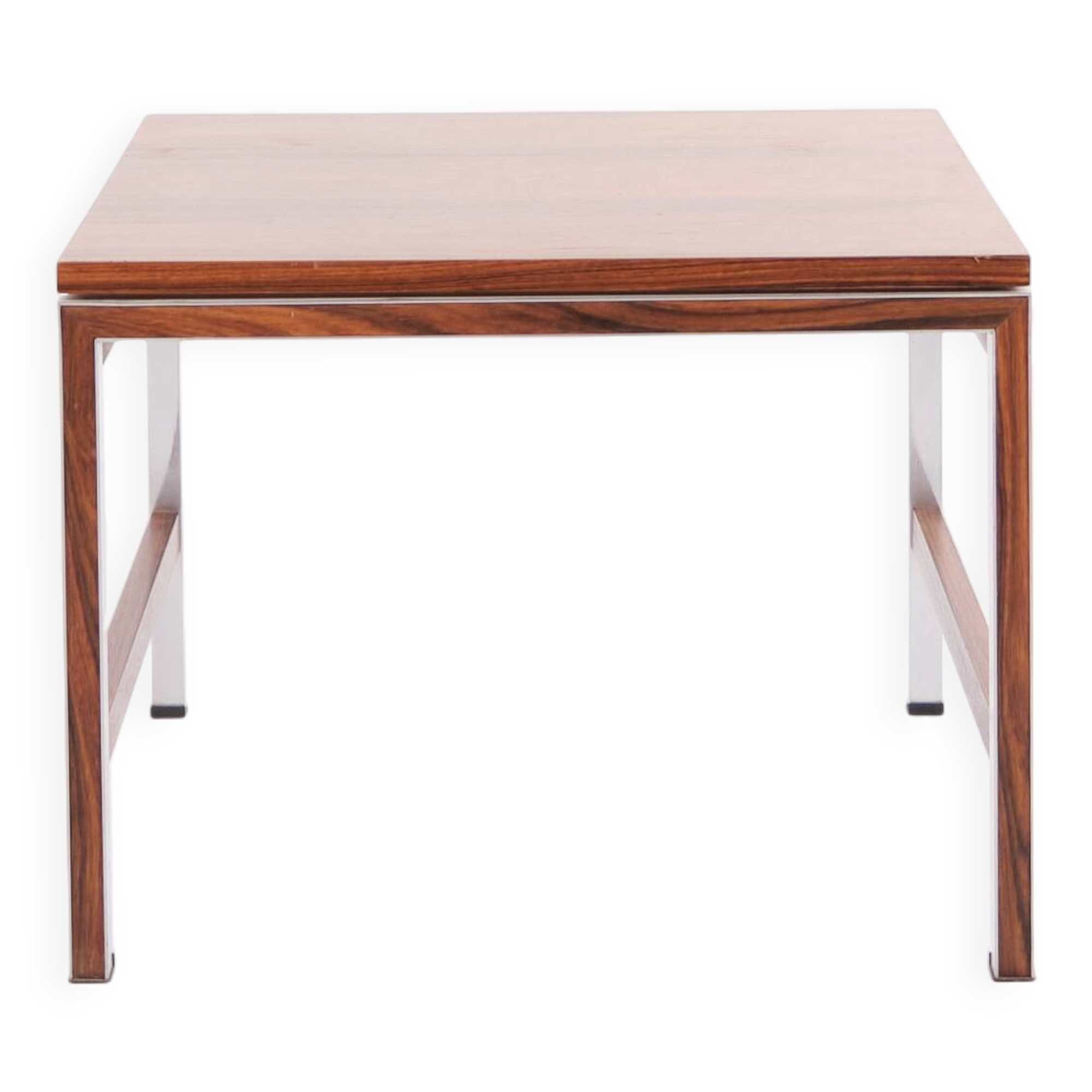 Side table / lamp table – rosewood – aluminium – 1960s