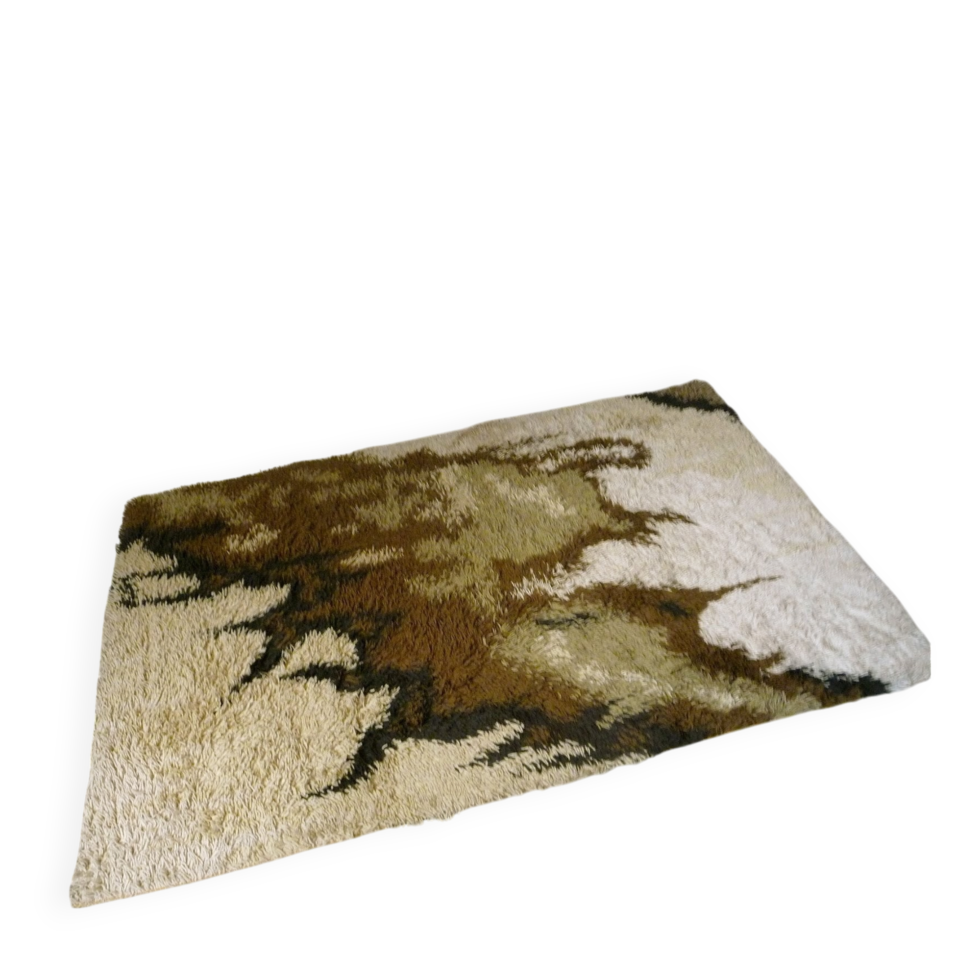 Scandinavian Modern rug with abstract decor by Ege Rya, Denmark 1960s