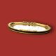 Small vintage oval mirror in gilded resin – 1960s