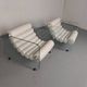 Hyaline leather and glass armchair by Fabio Lenci for Stendig Italy 1960s