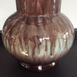 Vintage ceramic vase enamelled Germany