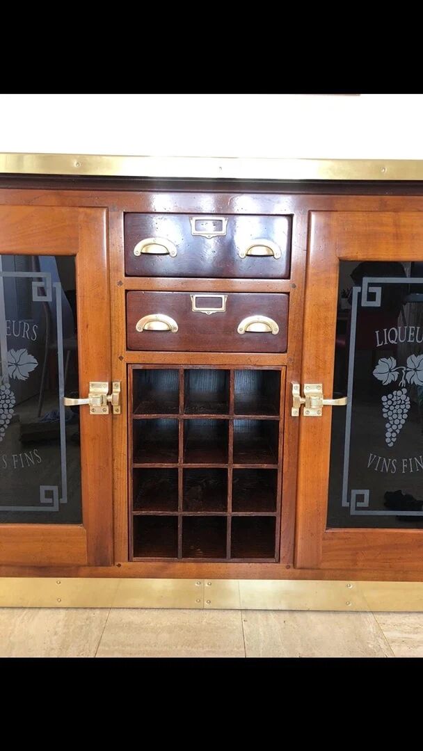 Liquor cabinet by Félix Monge – Solid wood sideboard