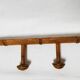 Vintage wooden wall coat rack