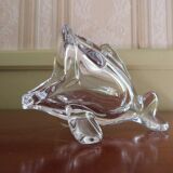 Fish emptier, Crystallin from Vannes le Châtel, Vintage France