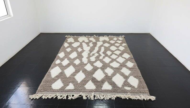 Handmade Beni Ourain wool rug 150/250cm