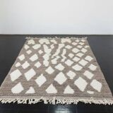 Handmade Beni Ourain wool rug 150/250cm