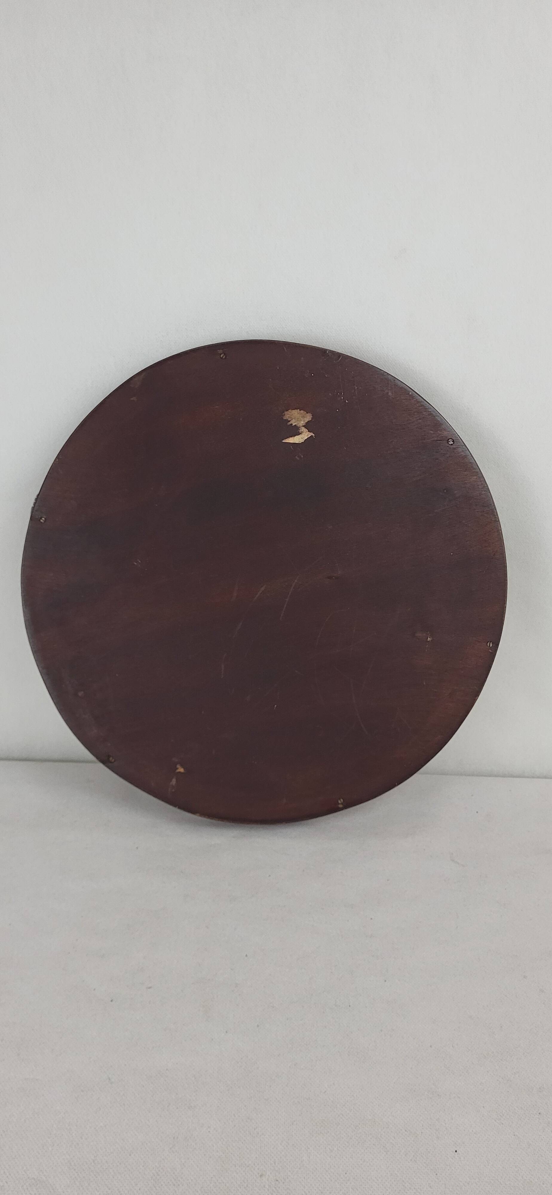 Art Nouveau plate in Sarreguemines earthenware
