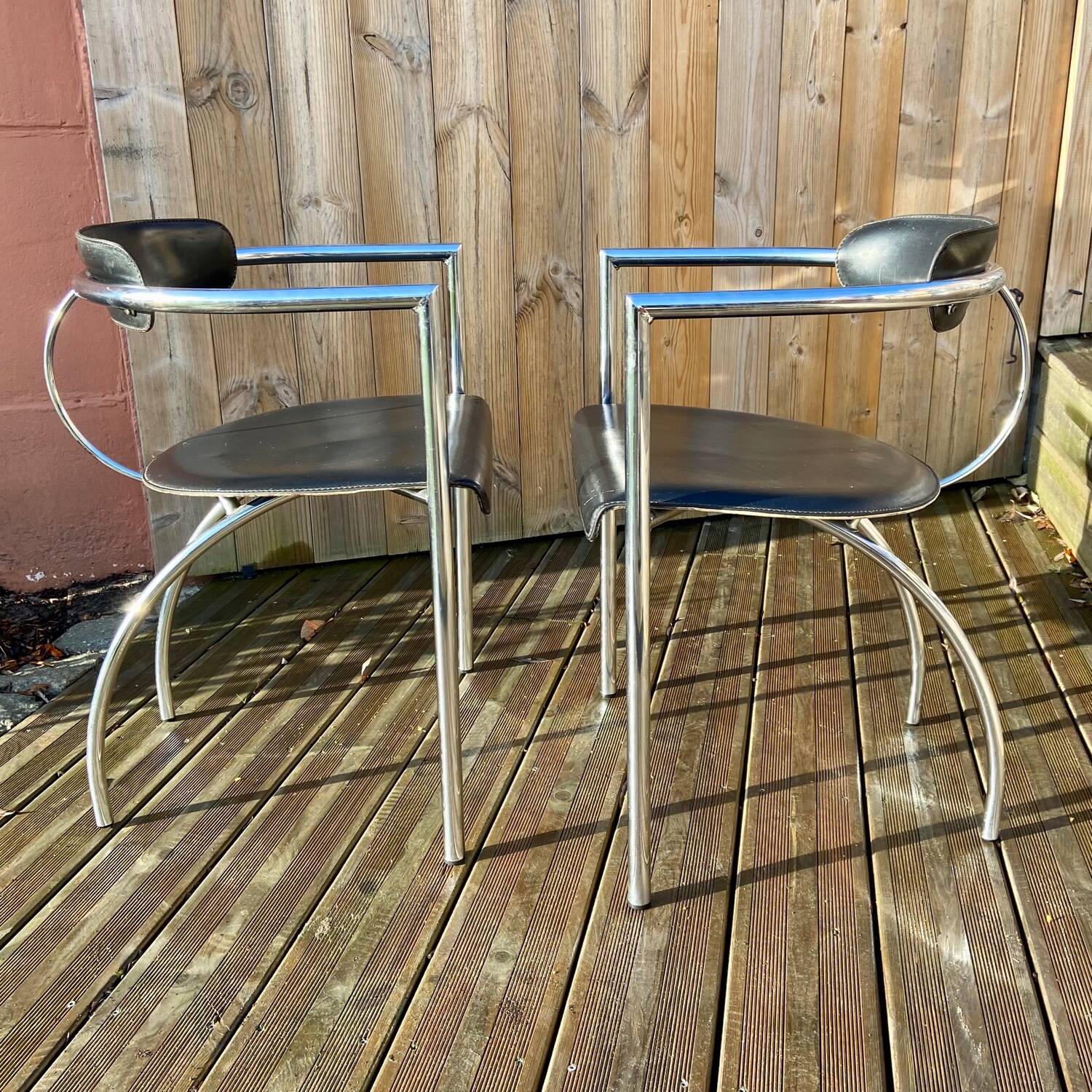 Series of 4 vintage armchairs