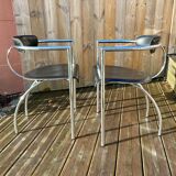 Series of 4 vintage armchairs