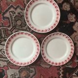 3 bistro style flat plates.