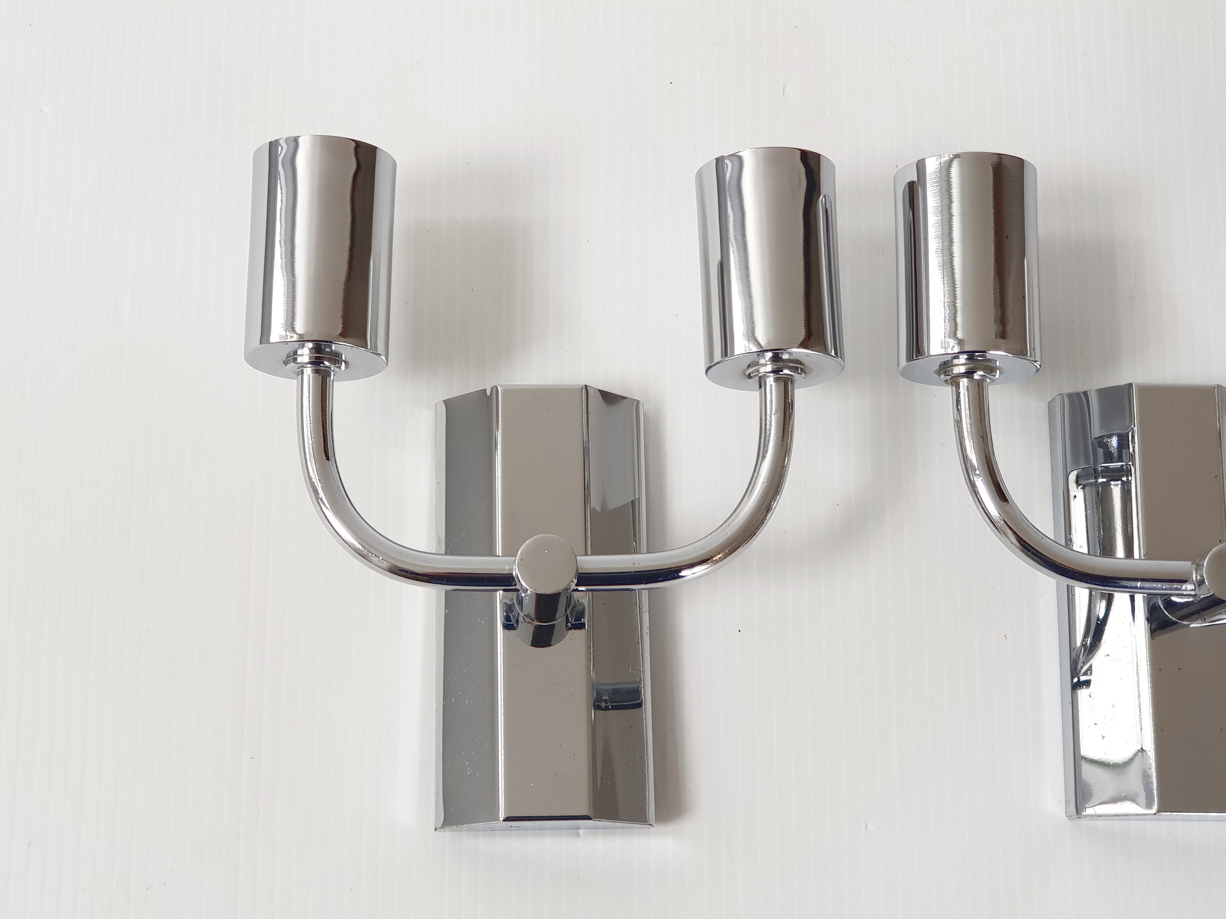 Pair of vintage wall sconces, 70s