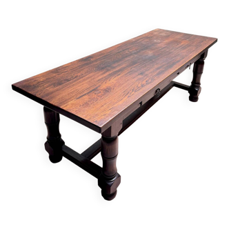 Large Louis XIII Style Oak Monastery Table